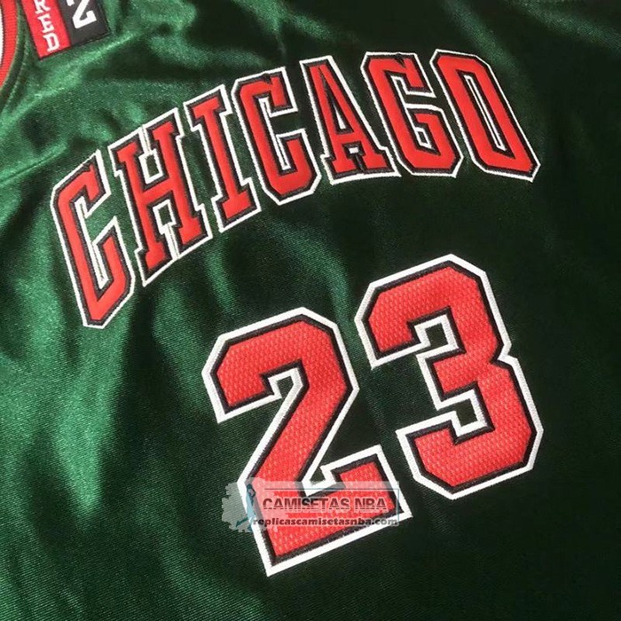 Camiseta Chicago Bulls Michael Jordan NO 23 Mitchell & Ness 1997-98 Verde